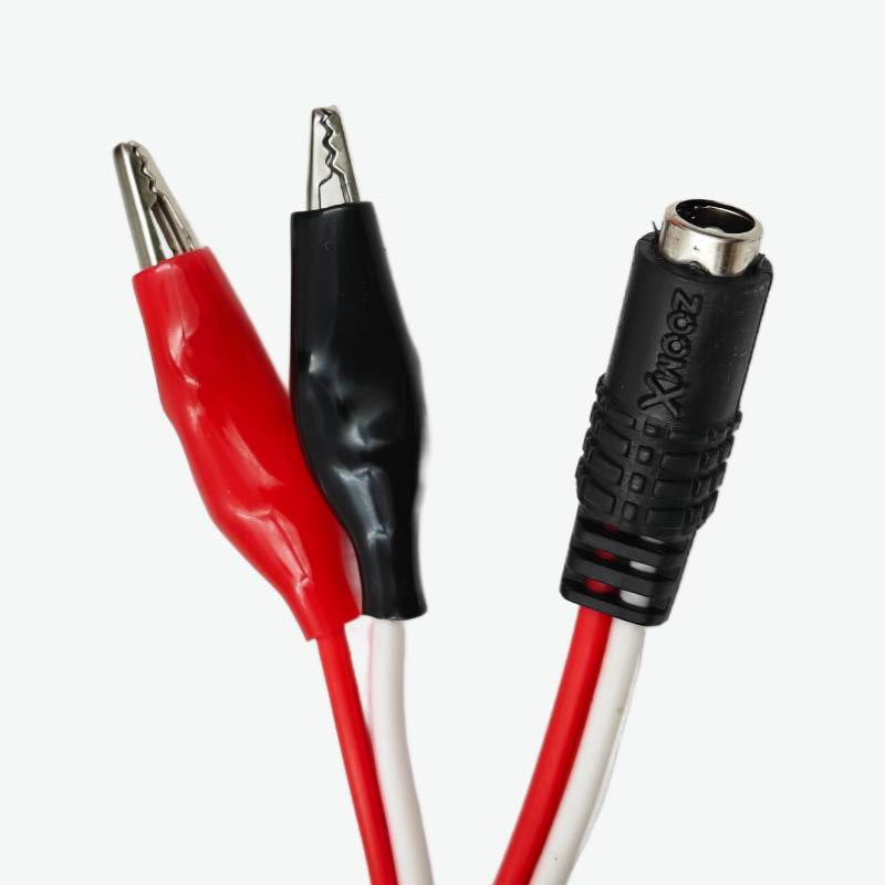DC Female Jack to Alligator Clips Power Connector Cable