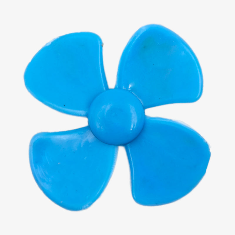 DC Motor Fan Blade 4-Wing Fan For Toy Motor Round Curved Blade - 1.5 Inches