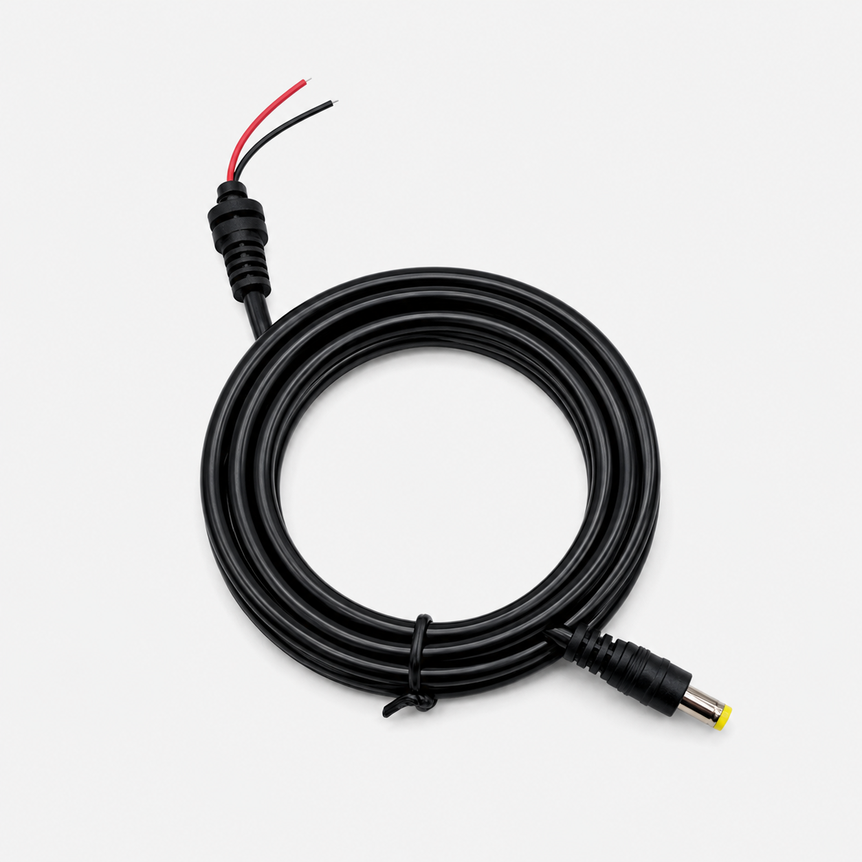 DC Jack Male Connector 6.2 x 2.5mm with 1.3 meter Cable with Grommet - High Quality