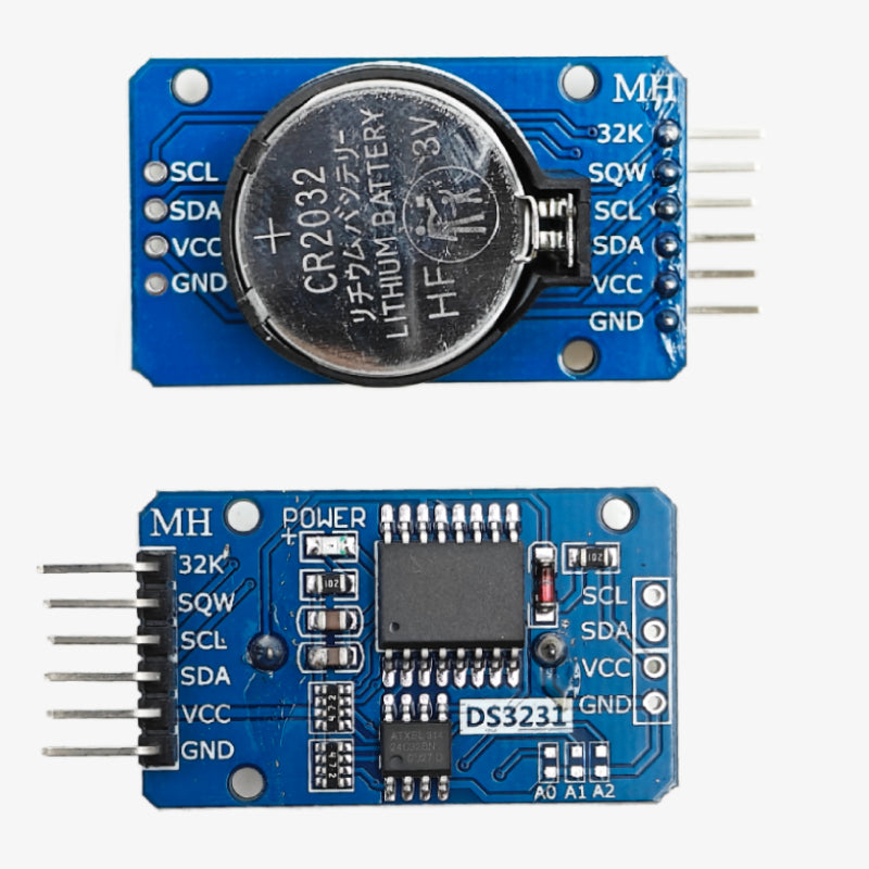 DS3231 RTC Precise Real-Time Clock I2C Module AT24C32 with Battery ...