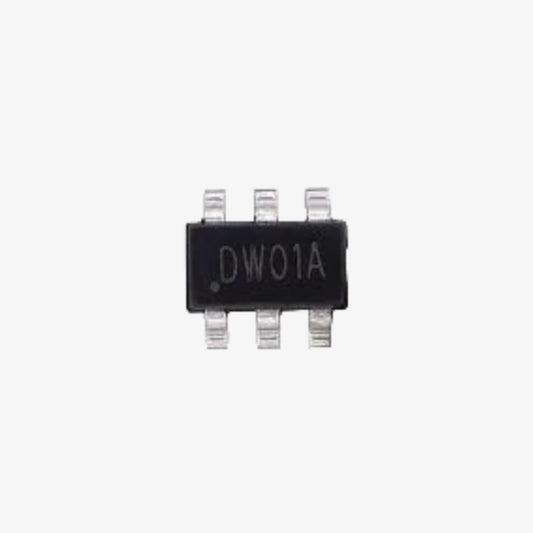 DW01A Lithium-Ion/Lithium-Polymer Battery Protection IC - SOT-23-6 SMD Package