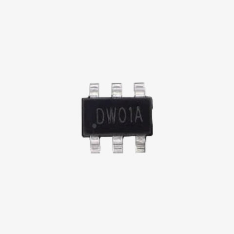 DW01A Lithium-Ion/Lithium-Polymer Battery Protection IC - SOT-23-6 SMD Package