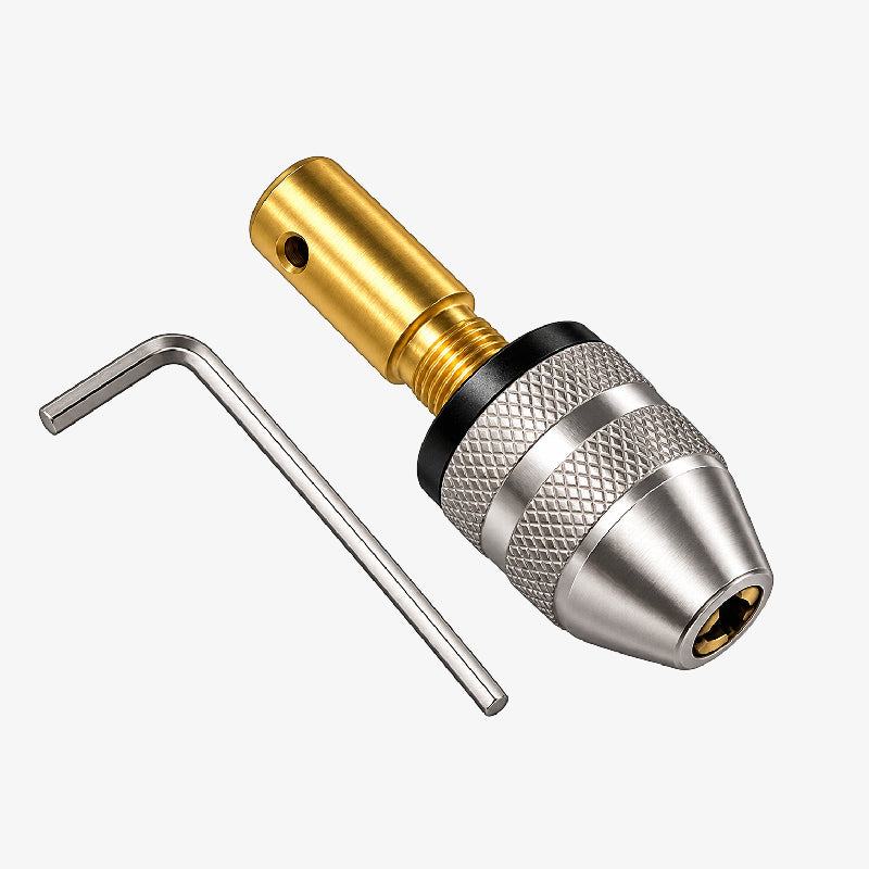 2.35mm Mini Drill Chuck 0.5–3.2mm with Shank Shaft Adapter