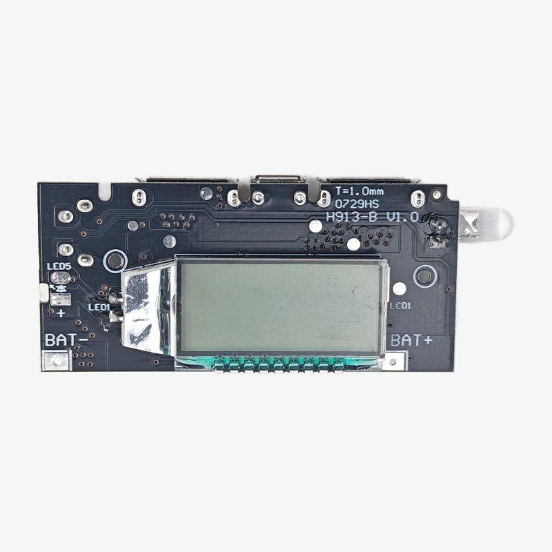 Dual USB 5V Power Supply Module with LCD Display