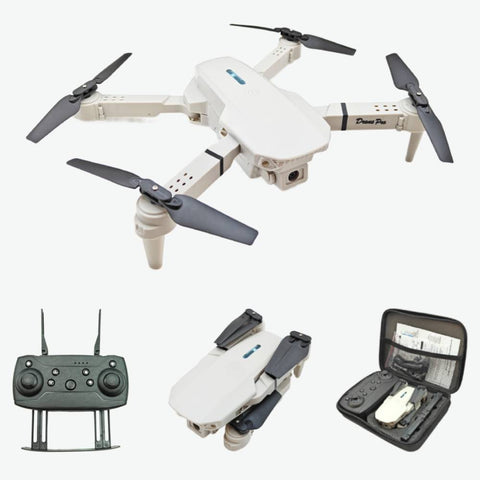 E88 Foldable 4K Mini Drone RC Quadrocopter with WIFI FPV Wide Angle HD Dual Camera - Good Quality