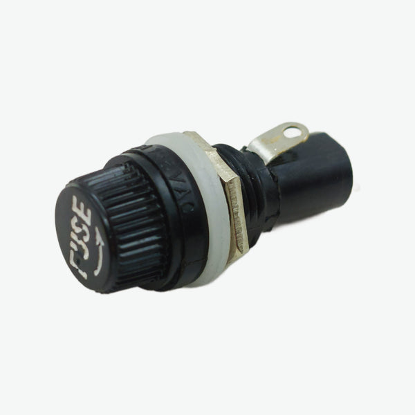 Screw-In Panel Mount Fuse Holder (5x20mm) - 10A 250V AC