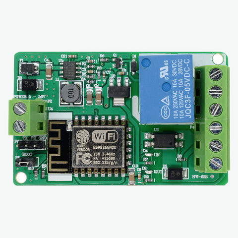 DEVMO DC 7-30V ESP8266 módulo de relé WiFi ESP-12F módulo de relé de DEVMO DC 7-30V ESP8266 módulo de relé WiFi ESP-12F módulo de relé de