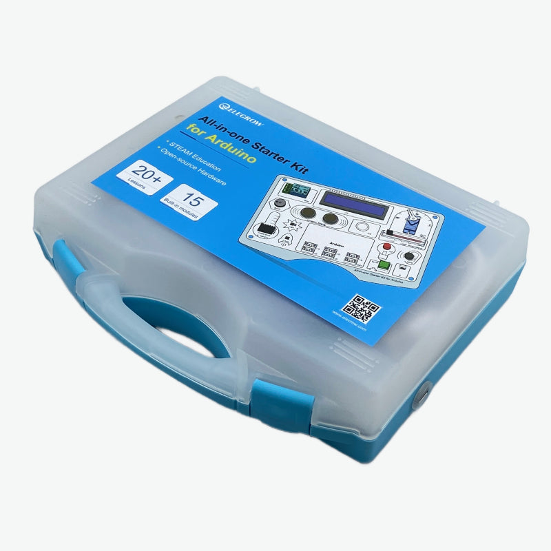 Elecrow All-in-one Starter Kit for Arduino Common Board Design Kit with 15 Sensors and 21 Lessons