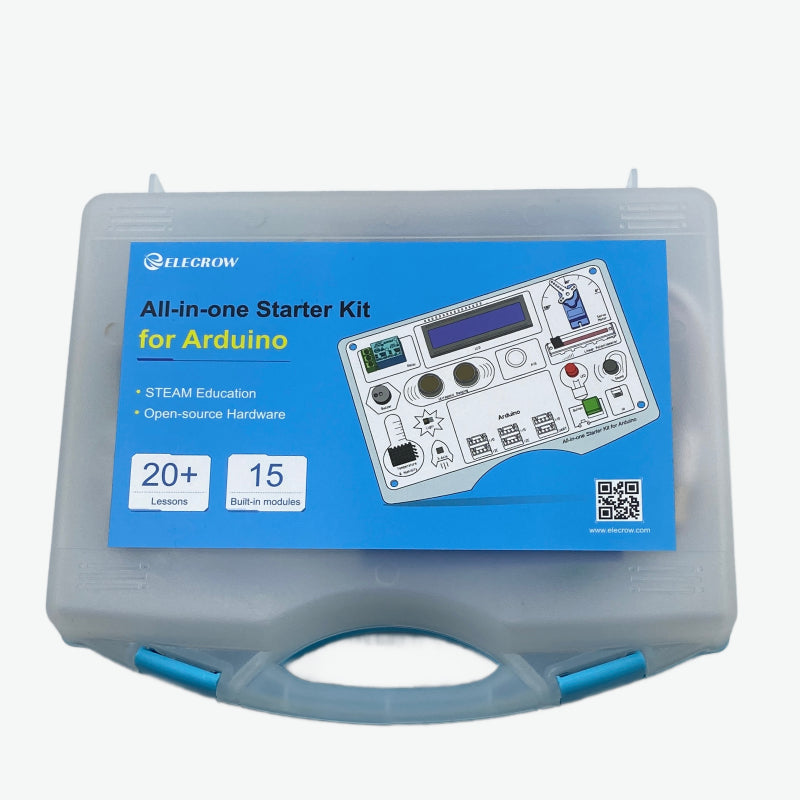 Elecrow All-in-one Starter Kit for Arduino Common Board Design Kit with 15 Sensors and 21 Lessons