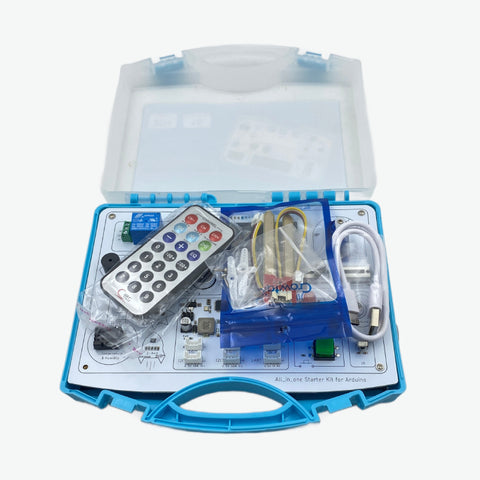 Elecrow All-in-one Starter Kit for Arduino Common Board Design Kit with 15 Sensors and 21 Lessons