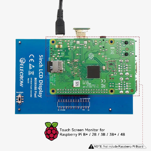 Elecrow RR050 5inch 800x480 Resistive Touch Screen TFT Display 