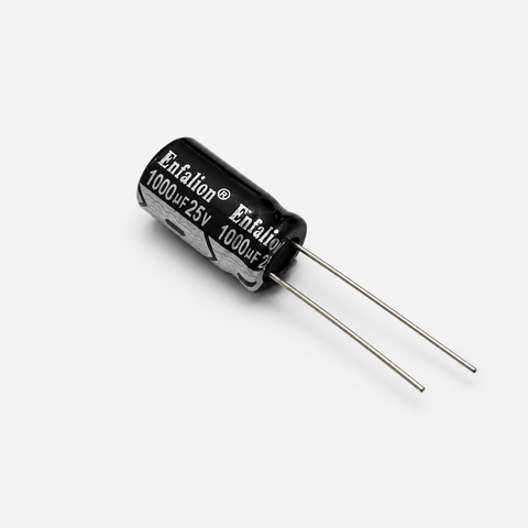 Enfalion 1000uF 25V Radial Electrolytic Capacitor - Through Hole Package