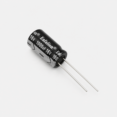 Enfalion 1000uF 16V Radial Electrolytic Capacitor - Through Hole Package
