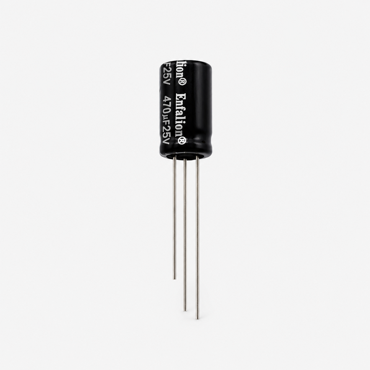 Enfalion 470uF 25V Radial Electrolytic Capacitor - Through Hole Package