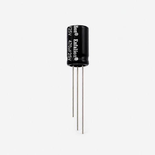 Enfalion 470uF 25V Radial Electrolytic Capacitor - Through Hole Package