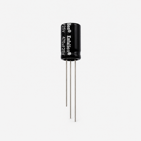 Enfalion 470uF 25V Radial Electrolytic Capacitor - Through Hole Package
