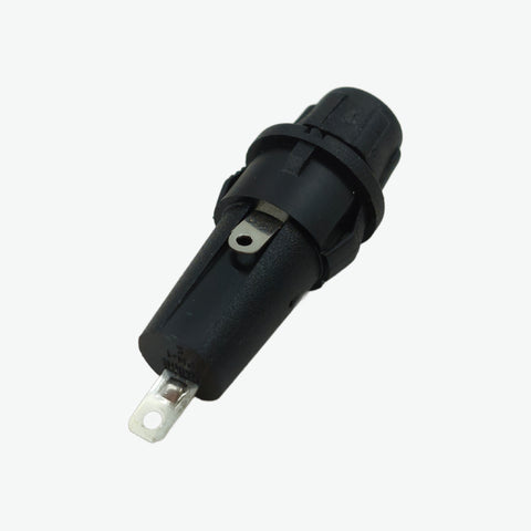 Snap-In Panel Mount Fuse Holder (5×20mm) - 6.3A 250V AC