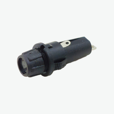 Snap-In Panel Mount Fuse Holder (5×20mm) - 6.3A 250V AC