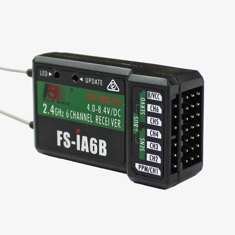2.4G 6CH Flysky FS-iA6B ricevore usca PPM con porta iBus 2.4G 6CH Flysky FS-iA6B ricevore usca PPM con porta iBus