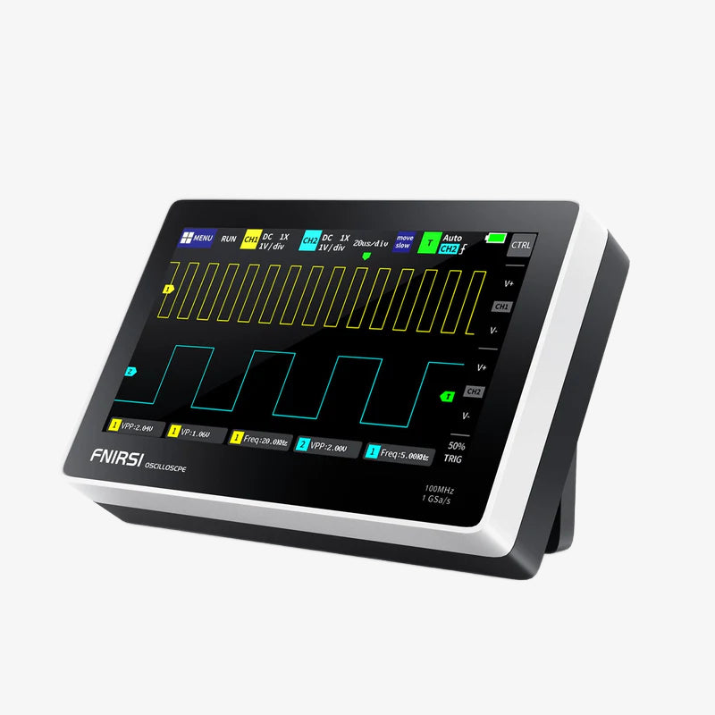 FNIRSI® 1013D Tablet Dual Channel 100MHz 1GS/s Touchable Panel Oscilloscope