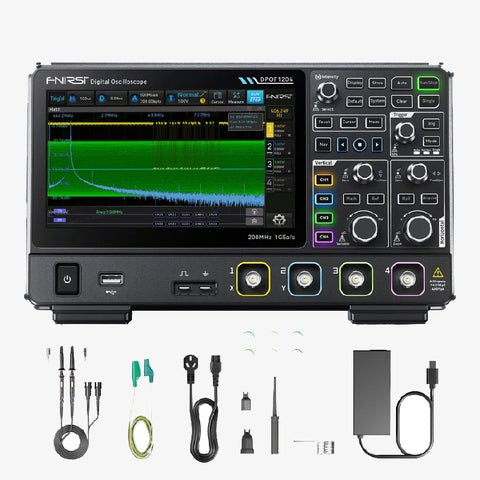 FNIRSI® DPOF1204 Analog 4CH 200MHz 1GSa/s Digital Phosphor Oscilloscope