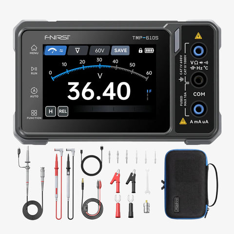 FNIRSI® TMP-610S 3-in-1 Digital Multimeter DSO DDS Generator