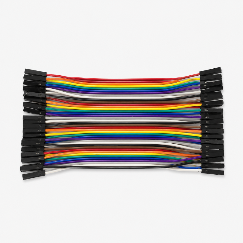 Female to Female Connecting Wires / Jumper Wires - 30cm (Set of 40)