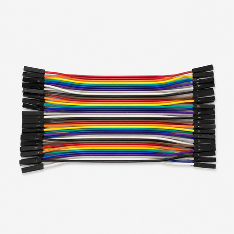 Female to Female Connecting Wires / Jumper Wires - 30cm (Set of 40)