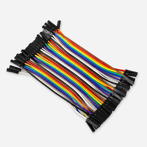 Female to Female Connecting Wires / Jumper Wires - 30cm (Set of 40)