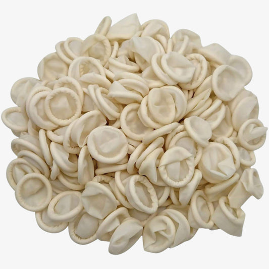 White Anti-Static Latex Finger Coats