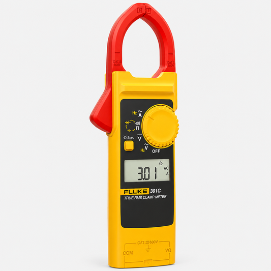 Fluke 301C 1000A AC TRMS Clamp Meter 