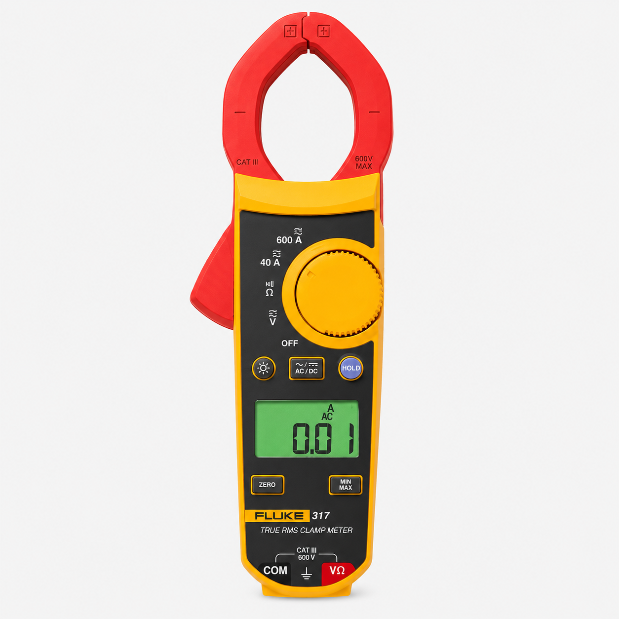 Fluke 317 600A AC/DC True RMS Clamp Meter with 1 Year Warranty