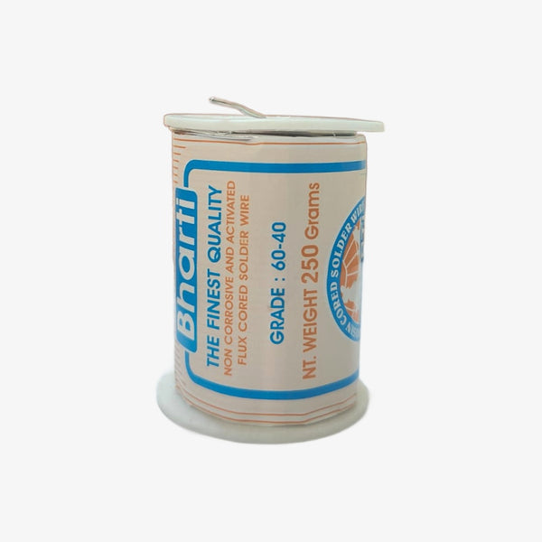 Bharti Flux Cored Solder Wire 60/40 Grade (250gm/18-SWG)