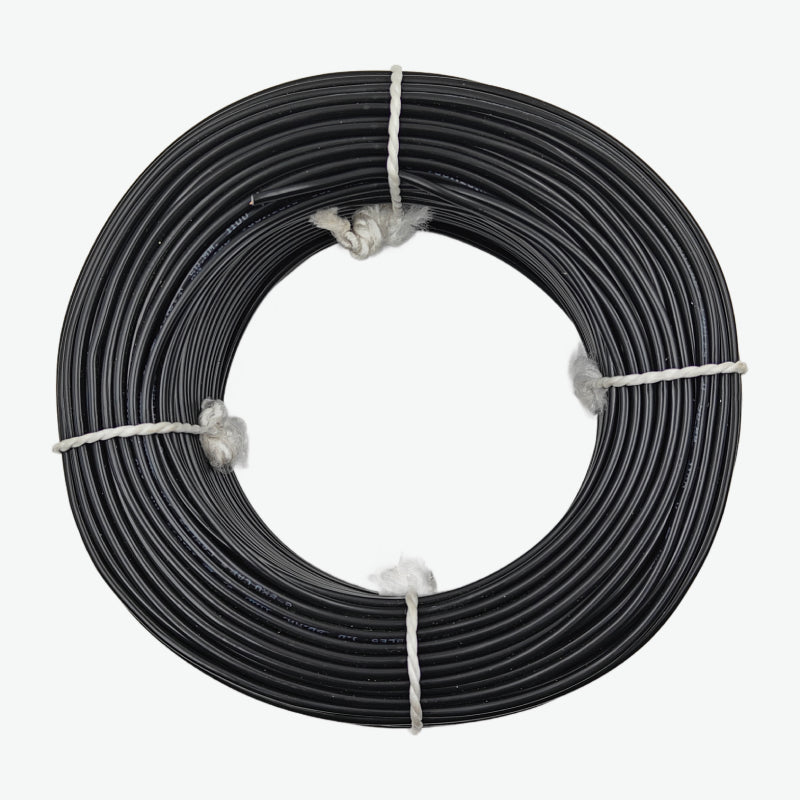 Single Core 1 sqmm Black Electrical Cable Wire For Domestic and Industries - 90m PVC FR Insulated Cable