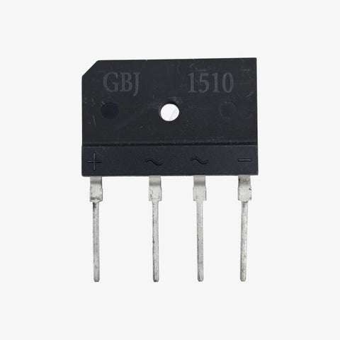 GBJ1510 15A 1000V Single Phase Bridge Rectifier Module - Inline 4-Pin Package
