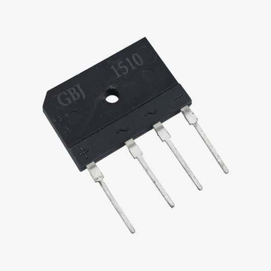 GBJ1510 15A 1000V Single Phase Bridge Rectifier Module - Inline 4-Pin Package