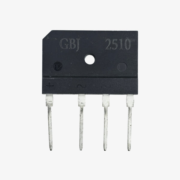 GBJ2510 25A 1000V Single Phase Bridge Rectifier Module - Inline 4-Pin Package