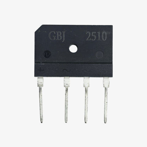 GBJ2510 25A 1000V Single Phase Bridge Rectifier Module - Inline 4-Pin Package