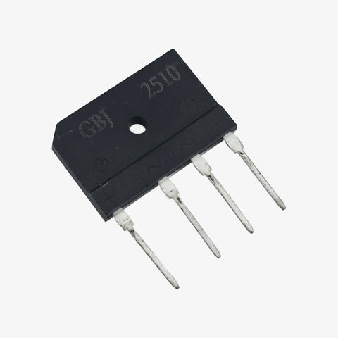 GBJ2510 25A 1000V Single Phase Bridge Rectifier Module - Inline 4-Pin Package
