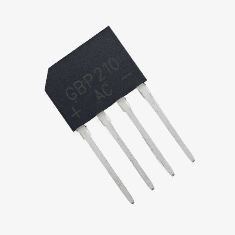 GBP210 2A 1000V Single Phase Bridge Rectifier Module - Axial 4-Lead Package