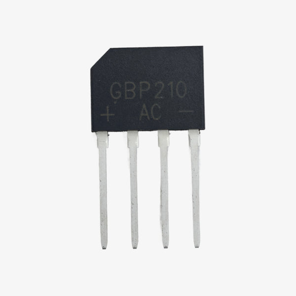 GBP210 2A 1000V Single Phase Bridge Rectifier Module - Axial 4-Lead Package
