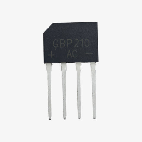 GBP210 2A 1000V Single Phase Bridge Rectifier Module - Axial 4-Lead Package