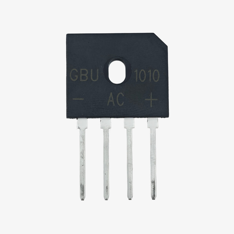 GBU1010 10A 1000V Single Phase Bridge Rectifier Module - Inline 4-Pin Package