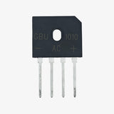 GBU1010 10A 1000V Single Phase Bridge Rectifier Module - Inline 4-Pin Package