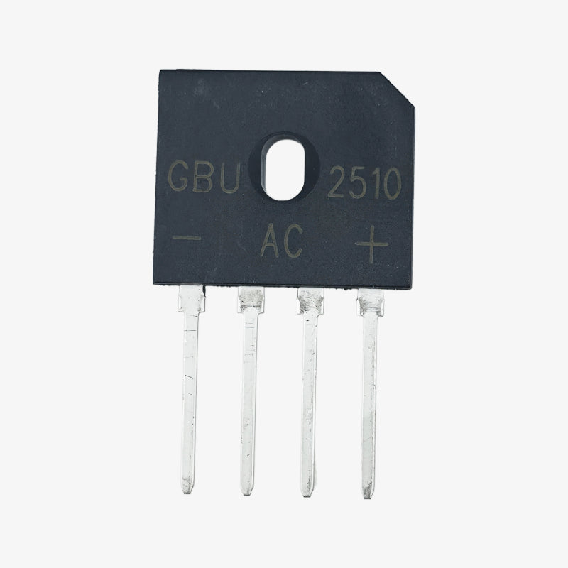 GBU2510 25A 1000V Single Phase Bridge Rectifier Module - Inline 4-Pin Package
