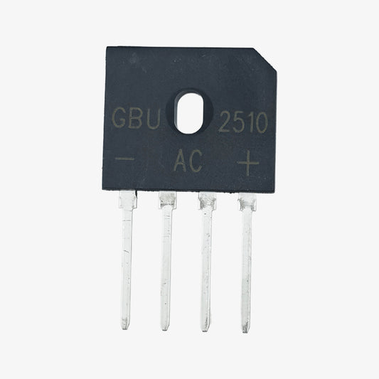 GBU2510 25A 1000V Single Phase Bridge Rectifier Module - Inline 4-Pin Package