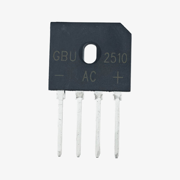 GBU2510 25A 1000V Single Phase Bridge Rectifier Module - Inline 4-Pin Package