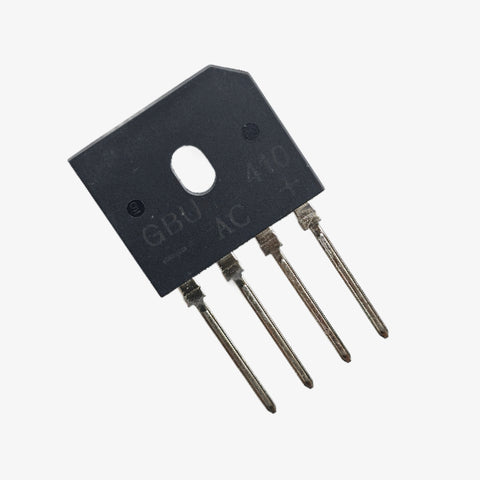 GBU410 4A 1000V Single Phase Bridge Rectifier Module - Inline 4-Pin Package