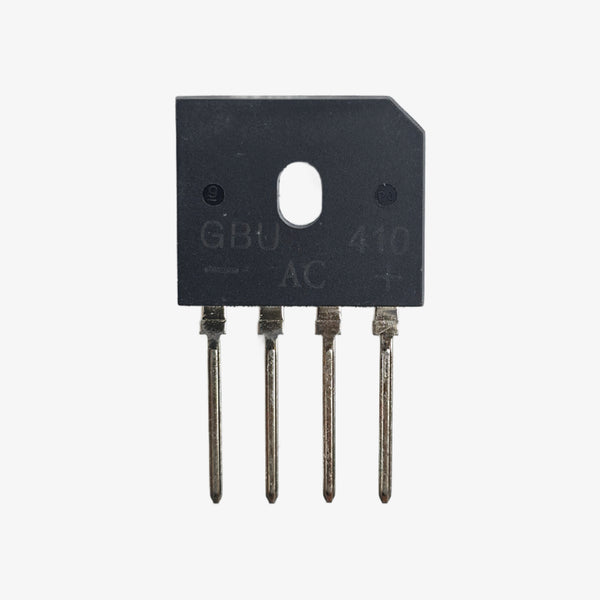 GBU410 4A 1000V Single Phase Bridge Rectifier Module - Inline 4-Pin Package