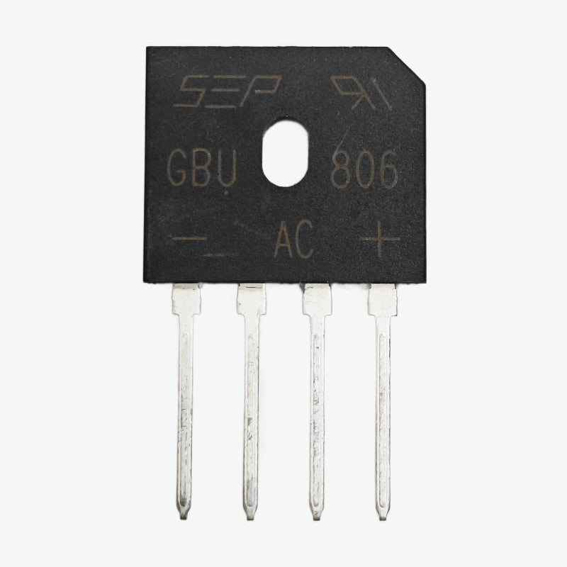 GBU806 8A 600V Single-Phase AC-DC Bridge Rectifier Diode 